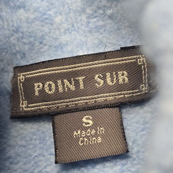 J Crew Point Sur Mock Neck Celestial Blue Wool Blend Knit Sweater Size Small - Picture 7 of 13